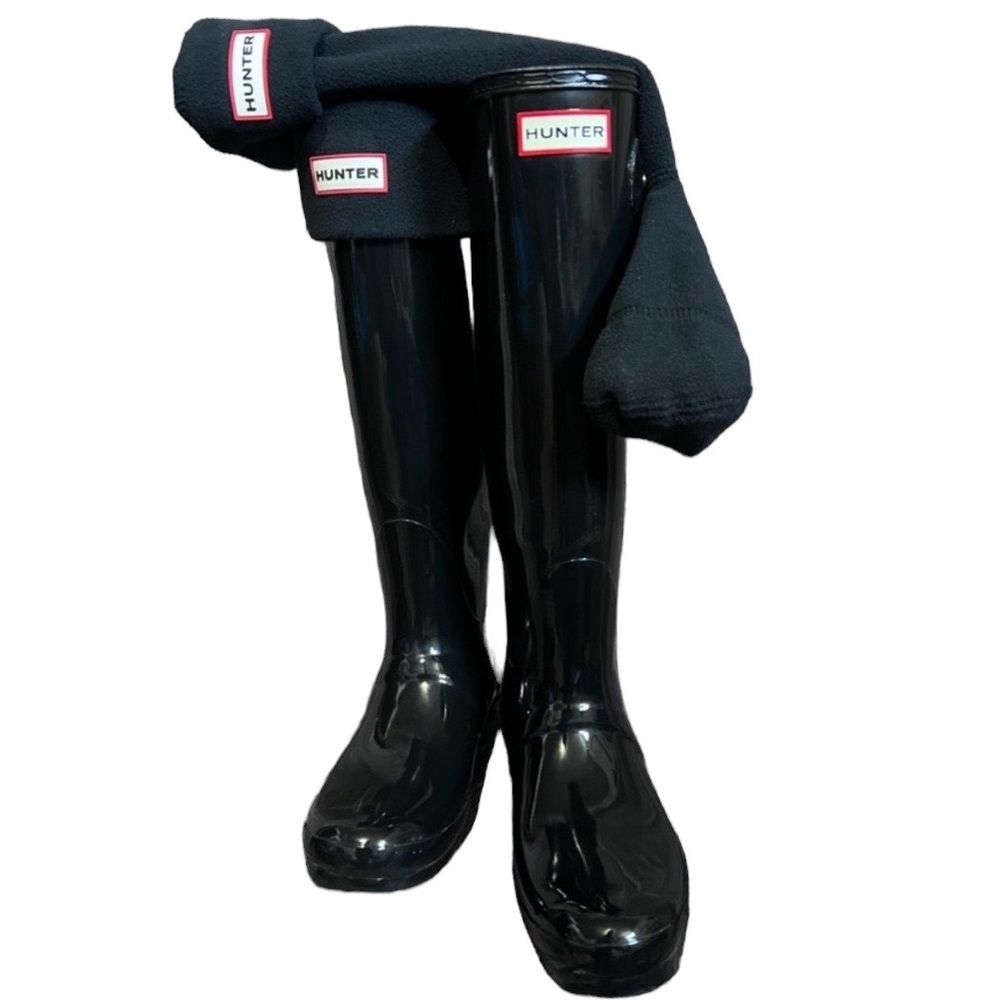 Hunter Boots with Boot Socks